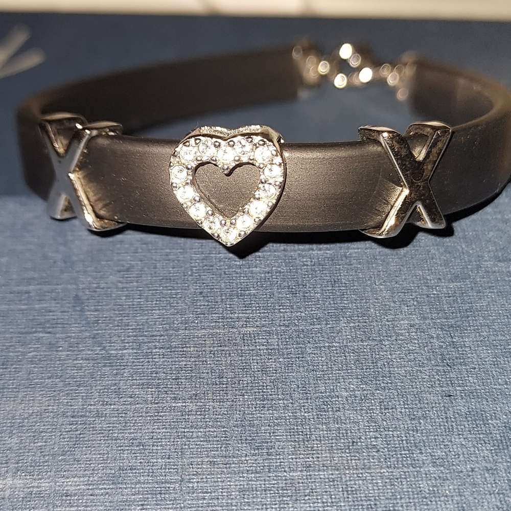 Braclet with cubic zirconia heart